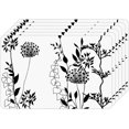 thumbnail image 1 of Sets de Table Jetables en Plastique Vinyle Moderne Ensemble de 6 pour Enfants Cuisine Table Noir, 1 of 3