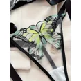 thumbnail image 5 of Conjunto de lencería con bordado de mariposas, sujetador de malla sin forro y tanga de tiras, lencería y ropa interior sexy para mujer, 5 of 5