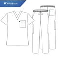 thumbnail image 5 of KM01L - Kolossus Men's Poly Cotton Medical Scrubs Set, 5 of 5