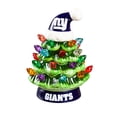 thumbnail image 2 of New York Giants 2-Pack 4" Ceramic LED Christmas Tree Set, 2 of 3