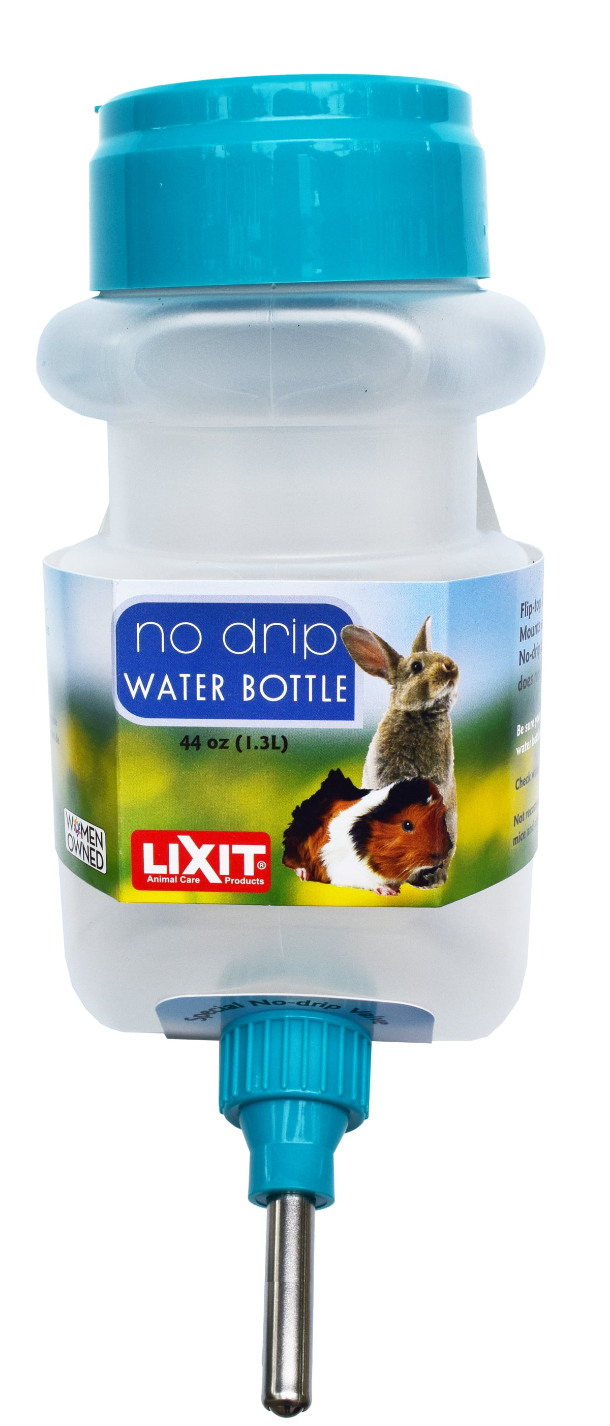 Lixit Top Fill No Drip Water Bottles For Rabbits, Ferrets, Chinchillas