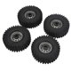 thumbnail image 2 of 4 Uds 1/10 escala RC ruedas de coche neumáticos cubo de rueda de hierro neumáticos de goma de 1,9 pulgadas para 1/10 accesorios de actualización de coche de Control remoto gris, 2 of 8