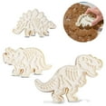 thumbnail image 1 of Molde para fondant de dinosaurio, 3 piezas, glaseado de fondant, juego de 3 piezas, juego de 3 piezas para galletas, troquel de corte, 1 of 8