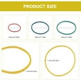 thumbnail image 2 of WuPing 1000 Pcs Colorful Rubber Bands Set 25mm/38mm/50mm Diameter Rubber Bands Elastic Rubber Bands Household Rubber Bands Reusable, 2 of 7