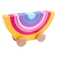 thumbnail image 3 of Bloques de construcción de madera CUTICAT coche de juguete apilable desarrollo, 3 of 8