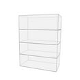 thumbnail image 2 of Displays2buy Acrylic Lucite 12" x 9 1/2" x 16" Countertop Display Case ShowCase Box Cabinet, 2 of 4