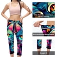 thumbnail image 3 of High Waist Printed Yoga Leggings Gym Pants Capris for Women, Not See-Through, Suitable for Running, Fitness, Yoga, 3 of 6