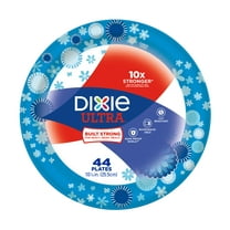 Dixie Ultra Family Pack 10 1/16" Paper Plates, Print, 44 Ct