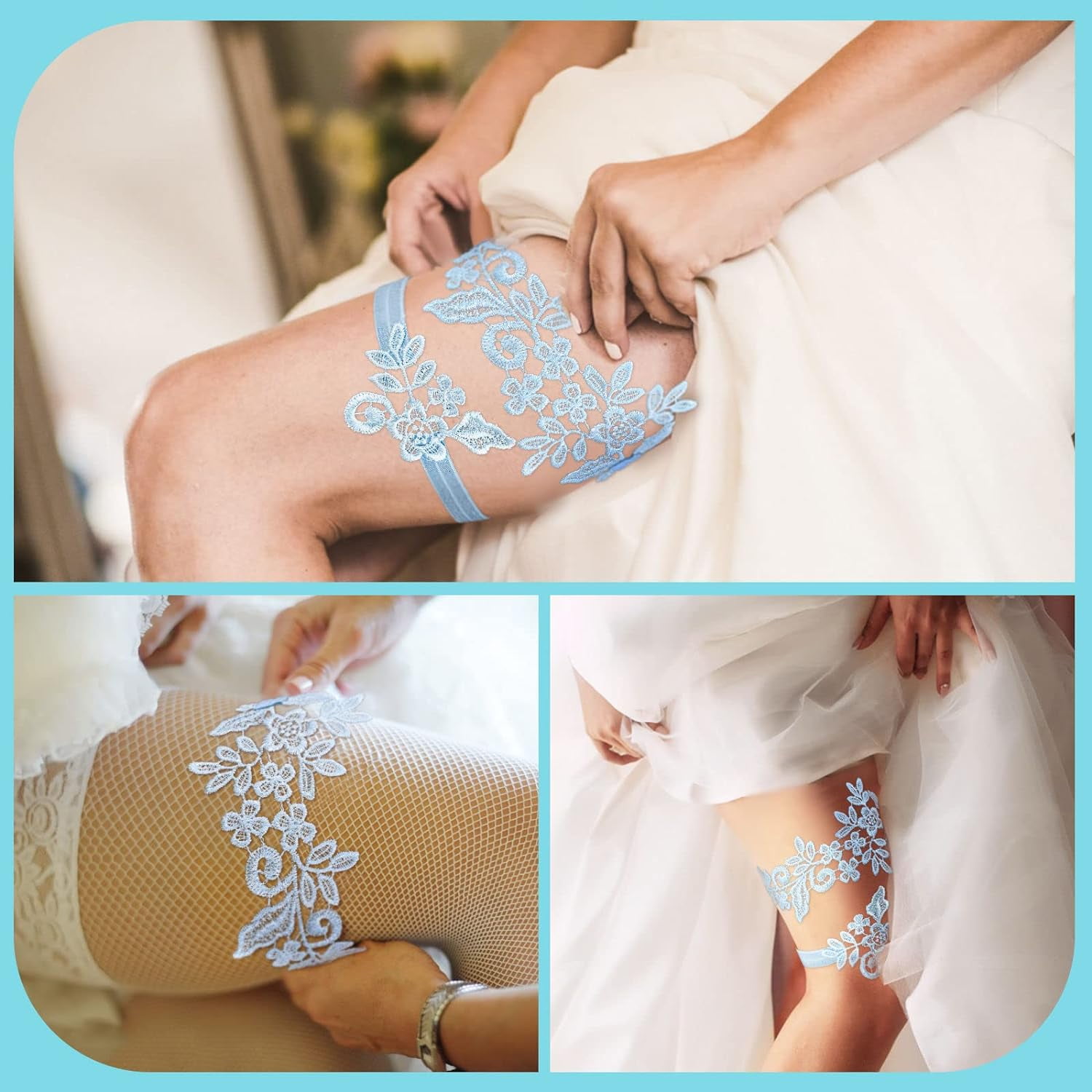 Bridal Garter Blue Wedding Pearl Garter Belt Stretch Lace Bride Garter Belt  Rhinestone Garter with Bead Bridal Sexy Legs Garter Bridal Accessories for  DIY handcrafting - Walmart.com