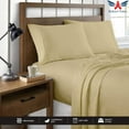 thumbnail image 2 of Pure Giza Cotton Full Size Bed Sheets Set- 300-TC Bedding – Full Size Bed, 20" Inch Deep Pocket 300TC Full Sheets - Taupe, 2 of 7