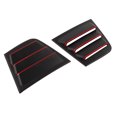 thumbnail image 3 of 2 piezas de rejilla de ventana lateral ABS resistente al desgaste para ventilación de aire cubierta de repuesto para Dodge Charger 2011-2021 negro blanco, 3 of 14