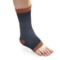thumbnail image 3 of Flamingo Ankle Grip - Relieve Ankle Sprain & Arthritis, 2-Way Knit Fabric Brace, M, Black & Orange, 3 of 3