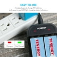 thumbnail image 4 of Tenergy TN141 2-Bay 9V Smart Charger + 2 Pack 9V 250mAh NiMH Rechargeable Batteries, 4 of 7