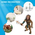 thumbnail image 3 of Realistic Werewolf Warrior Toy Werewolf Shaped Animal Statue Plastic Model, 3 of 6