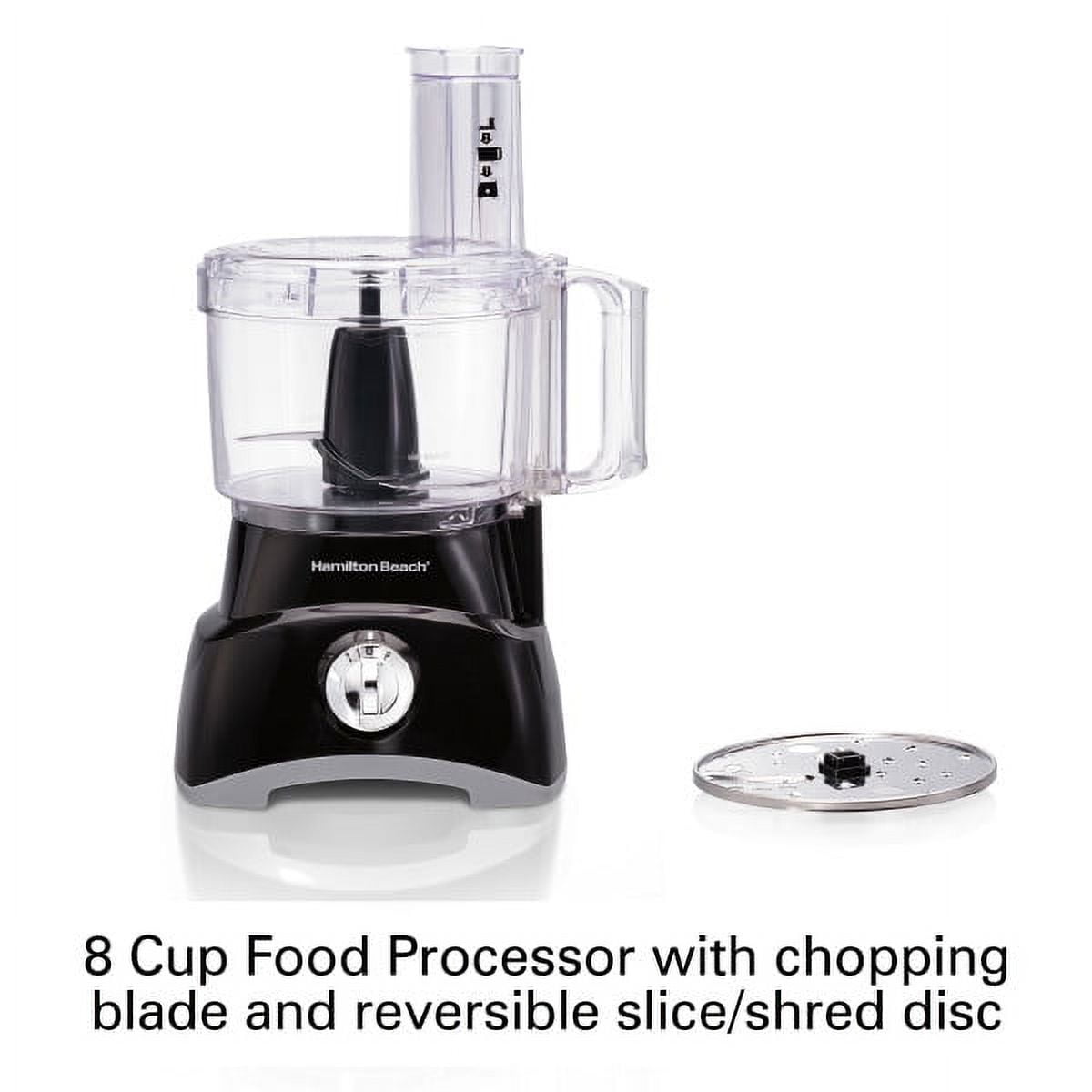 Hamilton Beach 3 in 1 6-Cup Single Speed Black Food Processor with  Spiralizer - Yahoo Shopping
