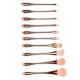thumbnail image 3 of Juego de 10 brochas de maquillaje ANGGREK kit de brochas cosméticas sombra de ojos corrector colorete brocha para polvo facial, 3 of 8