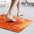 thumbnail image 6 of Bath Mat Rug Set 2 Piece, Super Absorbent Quick Dry Bathroom Rug Set, Non Slip Rubber Backed Bathroom Floor Mat for Tub Shower Sink (17"x24"+17"x24", Orange), 6 of 6