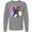 AC-Heather Grey, variant on Inktastic Blue French Bull Dog Long Sleeve T-Shirt