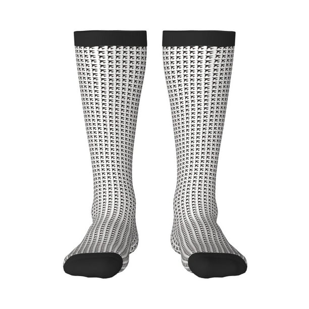 Fotbe Airplane Calcetas Divertidas Estampadas para Hombre y Mujer, Calcetas de Algodón hasta la Rodilla para Caminar, Correr, Enfermería y Embarazo