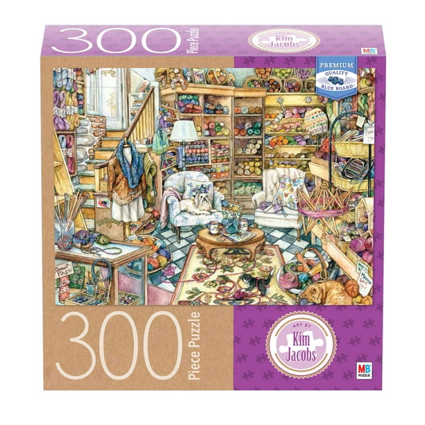 Artist Kim Jacobs - 300-Piece Adult Jigsaw Puzzle - Yarn ...
