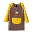 thumbnail image 4 of ZXLBBD Kids Art Smock with Long Sleeves Painting Apron for Child Boys Girls Craft Protective Coverall with Pocket Casual Cozy Breathable, 4 of 5