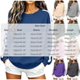 thumbnail image 3 of Womens Sweatshirts Crewneck Side Stripe Relaxed Fit Pullover Lightweight Long Sleeve Casual Fall Winter Top, 3 of 8