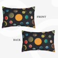 thumbnail image 2 of Pofeuu Planets And Their Moons Print Polyester Microfiber Plush Pillowcases, Super Soft and Cozy Pillow Case Covers with Envelop Closure（Pillow core not included）-14"x20", 2 of 6