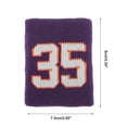thumbnail image 4 of Unique Bargains 1 Pc Perspiration-wicking Wristbands Sweat-absorbent Sports Wristband Sport Purple, 4 of 6