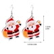 thumbnail image 4 of Árbol de Navidad Luces Pendientes de Madera Conjunto con Santa Claus Enano Muñeco de Nieve Colgantes, Aleación Acrílico Ligero Regalo de Fiesta para Mujeres, Niña, 4 of 4