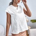 thumbnail image 4 of VJATTWR Hauts à Manches Courtes pour Femmes Chemise Décontractée à Manches Courtes Imprimé Léopard en Satin de Soie TTG, 4 of 8