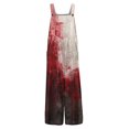 thumbnail image 5 of WTOBBY Women's Casual Sleeveless Jumpsuit in Cotton with Halloween Printed Design, Lightweight and Breathable for Everyday Comfort, Perfect for Warm Weather,Wine2XL, 5 of 7
