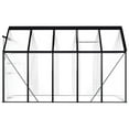 thumbnail image 2 of vidaXL Greenhouse Anthracite and Transparent Aluminum, Polycarbonate, 2 of 4