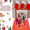 thumbnail image 3 of Christmas Candlestick Golden Wind Lantern Wrought Iron Ornaments Candlestick Wrought Iron Candlesti, 3 of 5