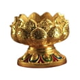 thumbnail image 1 of Candelabro, soporte para velas, candelabro para velas de té, soporte para lámpara de , para lámpara de ghee para centro de mesa, decoración pies cortos, 1 of 8