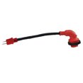 thumbnail image 1 of Valterra Power Cord Adapter A10-1530D90VP Mighty Cord; For Connecting RV Power Inlet To Standard Power Source; 15 Amp Male To 30 Amp Female; 15 Amp; Detachable; 90 Degree Female Locking Connectors, 1 of 2