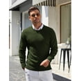 thumbnail image 4 of COOFANDY Crew Neck Sweater for Men Pullover Sweatshirts Long Sleeve Business Casual Sweaters, 4 of 7