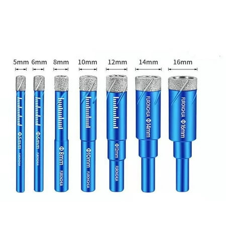 

Homeex Brazing Dry Tile Drill Bit Multifunctional Marble Hole Opener 8mm