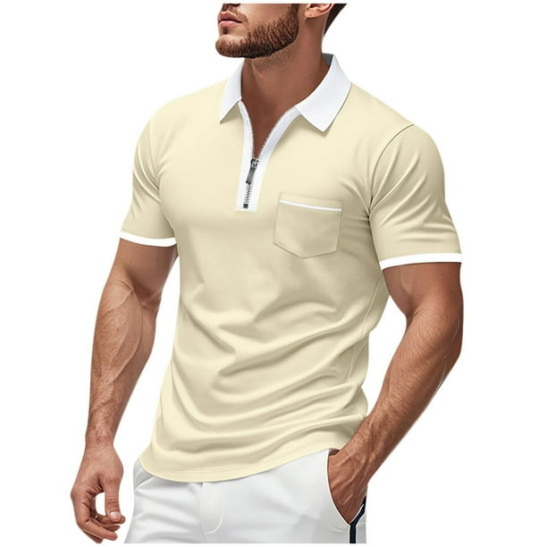 pstuiky camisetas de hombre, Top de verano para hombre, color liso, informal, holgado, cuello redondo y manga corta camisas casuales para hombre s