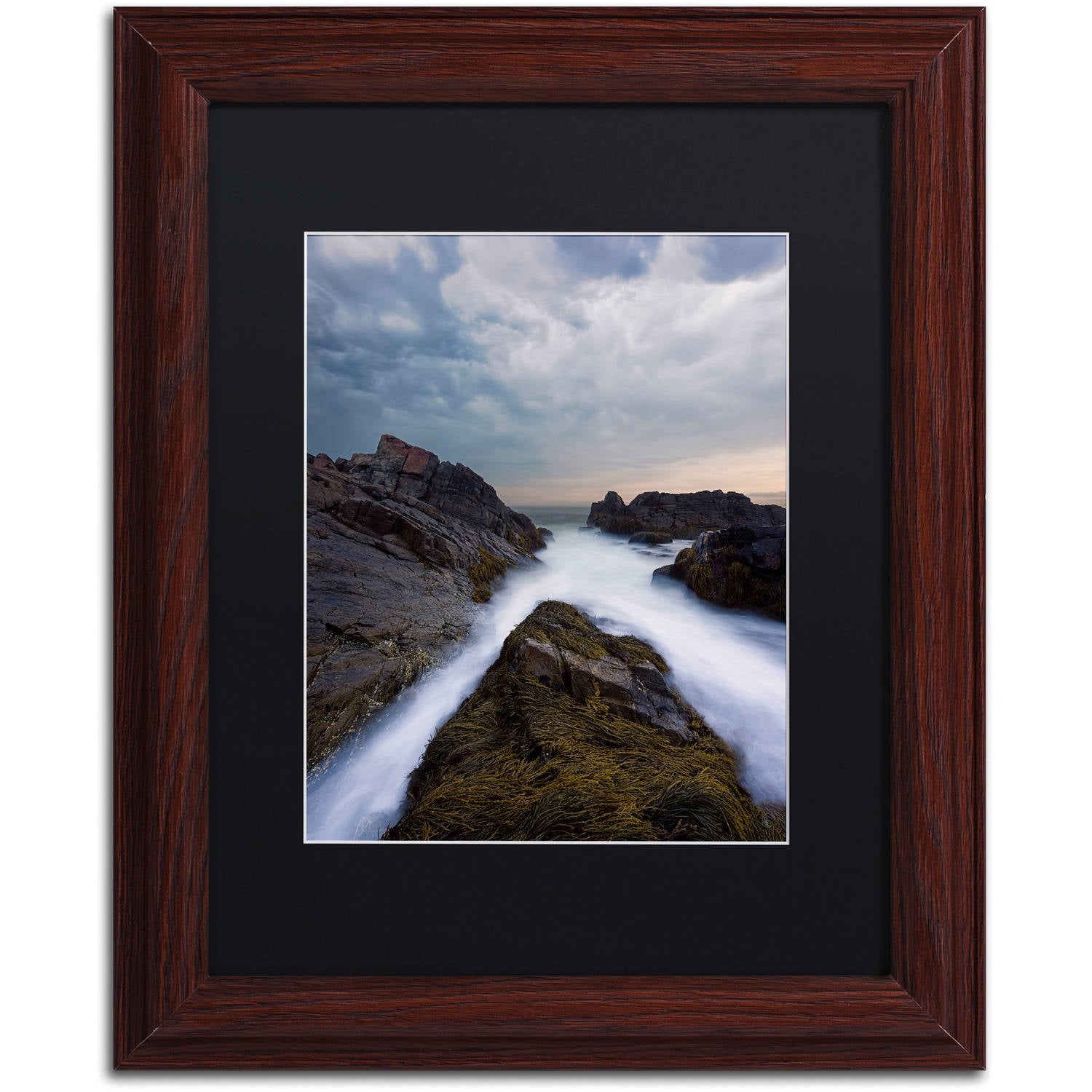 Wall Décor 16 x 20 Room Décor Trademark Fine ArtOn the Rocks by Michael Blanchette Photography Artwork in Black Matte with Black Frame