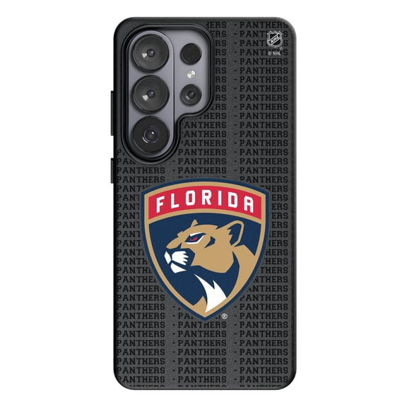 Keyscaper Florida Panthers Text Backdrop Galaxy Magnetic Bump Case