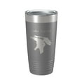 thumbnail image 1 of Lake Huron Map Tumbler Travel Mug Insulated Laser Engraved Coffee Cup Michigan Ontario 20 oz Dark Gray, 1 of 1