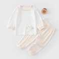 thumbnail image 2 of UAYOTSE Toddler Boys Long Sleeve Top and Pants 2-Piece Outfit Set, Casual Fall Winter Pajama and Loungewear Suit Size 3-6 Months, 2 of 5