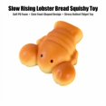 thumbnail image 2 of Slow Rising Lobster Bread Squishy Toy with Soft Pu Foam and Cute -Shaped Design, 1-Pack, Golden Brown, for Kids and Adults, Relaxation Squeeze Toy, 2 of 3