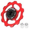 thumbnail image 3 of Lixada LIXADA High-Performance Ceramic Bearing Rear Derailleur Pulley for Mountain Bikes, 11T Aluminum Alloy Tension Wheel, Single Red, 3 of 7