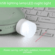 thumbnail image 5 of Lámpara USB portátil Luz de noche USB Luz de noche LED Luz de noche USB redonda Luz de noche portátil MINI Luz de noche, 5 of 6