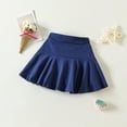 thumbnail image 4 of U·nikaka Toddler Baby Girl Skorts Flared Plain Pleated Skater Skirts Sport Skorts, 4 of 8