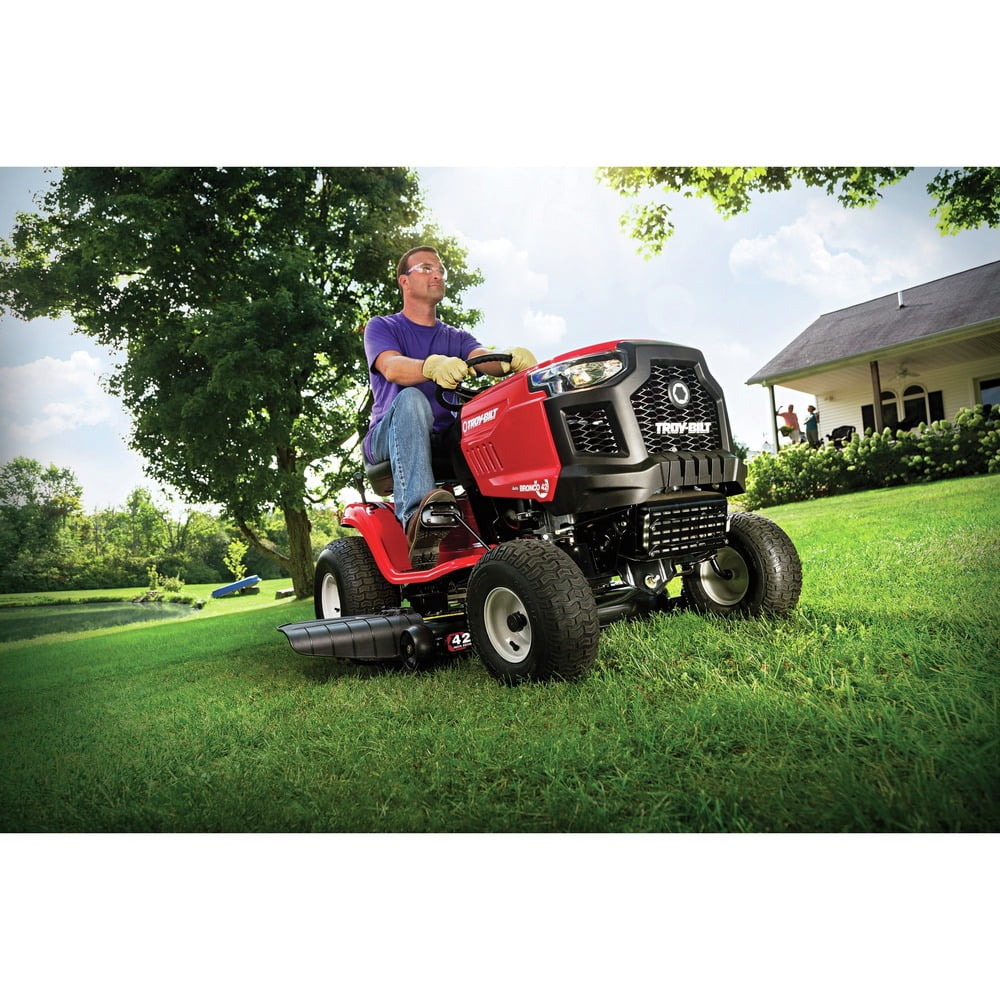 Troy-Bilt 547cc Bronco 42" Riding Gas Lawn Mower, 13A878BSA23