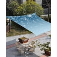 thumbnail image 3 of Sun Shade Sail 14x18Ft Christmas Snowflake Blue Gradient Uv Block Sunshade Canopy Outdoor Shade Cover Rectangle Shade Cloth For Patio Garden Yard Deck Pergola, 3 of 6