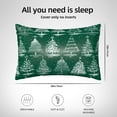 thumbnail image 4 of KLL Christmas Trees Pattern Silk Pillowcase for Hair and Skin Standard Size 20"X 30" Soft Breathable Pillow Covers for Sleeping, 4 of 7