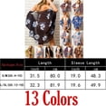thumbnail image 2 of Pudcoco Women Chiffon Floral Kimono Beach Cardigan Bikini Cover Up Swimwear Short Dress, 2 of 5